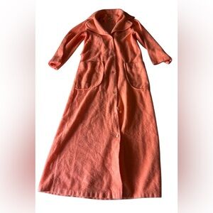 Vintage Sears orange Long Trench Coat